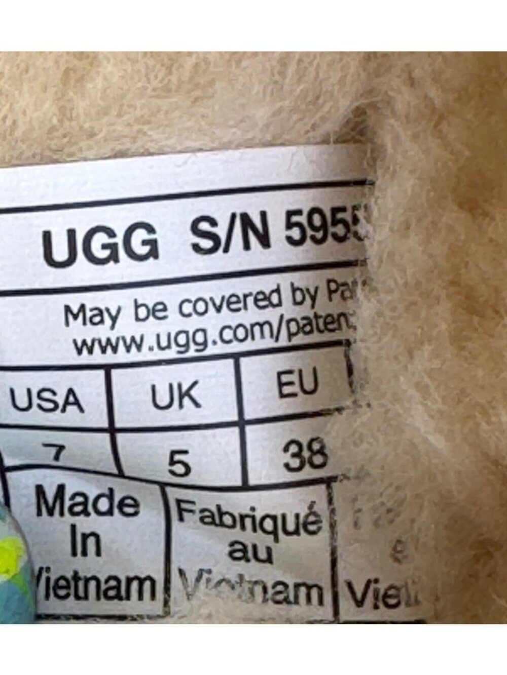 UGG Tasman Chestnut Slippers Womens Size 7 Suede Sheepskin Lined Shoes 1019066K - Picture 4 of 14
